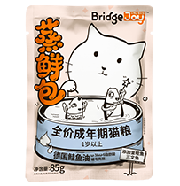 比瑞吉俱樂(lè)部蒸鮮包全價(jià)成年期貓糧 添加金槍魚三文魚