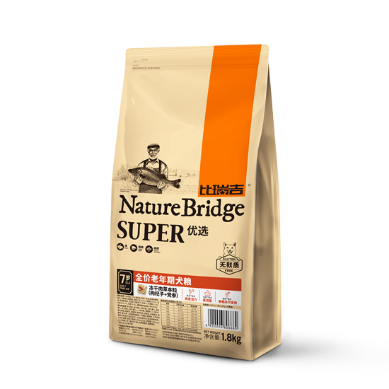 比瑞吉優(yōu)選全價(jià)老年期犬糧