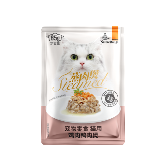 比瑞吉蒸肉煲寵物零食 貓用 雞肉鴨肉煲