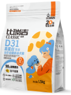 比瑞吉經典D31高蛋白無谷泰迪全期犬糧1.5kg